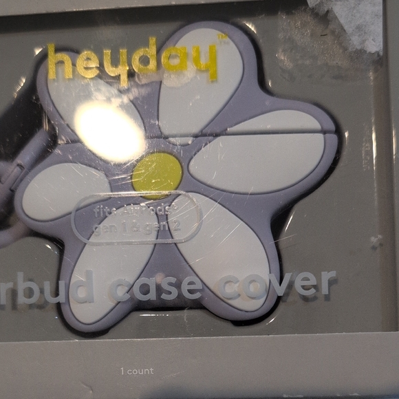 Heyday Lilac and White Flower Earbud Case - Picture 7 of 7